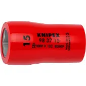 Knipex Steckschlüsseleinsatz für Sechskantschrauben mit Innenvierkant 3/8 Zoll 47 mm