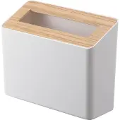 Yamazaki Tischabfalleimer aus Harz und Holz Trash