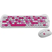 Canyon Tastatur- und Maus-Set HSET-W6 mit Mauspad Pink