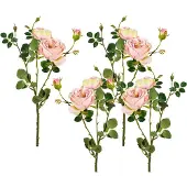 Creativ Green Kunstblume , rosa, H:63cm, Kunststoff, Polyester, Kunstpflanzen, Kunstblume, 4er Set