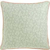 Tom Tailor Dekokissen HOME "Bloom", grün (grün, geblümt), B:45cm L:45cm, Mischgewebe, Dekokissen_Sitzkissen_Kissenhüllen, Dekokissen, mit Naturfaseranteilt