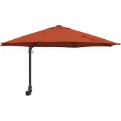 vidaXL Gartensonnenschirm 248 x 248 x 148 cm Polyester und Stahl