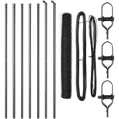 vidaXL Bodenmontierter Sechseckzaun 10 x 1,2 m PVC-beschichteter Stahl