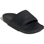 Adidas Badesandale SPORTSWEAR "ADILETTE COMFORT BADESCHLAPPEN", Damen, Gr. 37, schwarz (core schwarz, aurora metallic, aurora schwarz), Synthetik, Textil, Schuhe Badesandale, Badelatschen