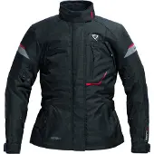 Difi Nexia Aerotex wasserdichte Damen Motorrad Textiljacke, schwarz/rot, 52