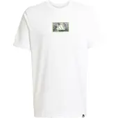 Adidas T-Shirt SPORTSWEAR "CAMO SHAPE GRAPHIC", Herren, Gr. S, weiß, Obermaterial: 100% Baumwolle, Shirts T-Shirt, sportlicher Schnitt, kurze Ärmel, aus Baumwolle, atmungsaktiv