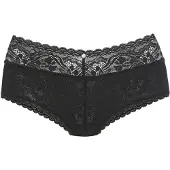 s.Oliver Stringpanty "Danielle" aus dezent transparenter Spitze in blumiger Optik