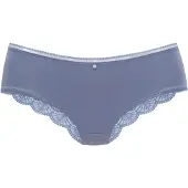 s.Oliver Panty "Pauline", Damen, Gr. 32/34, Spitze, blau (jeansblau), Spitze, Obermaterial: 81% Polyamid, 19% Elasthan, Unterhosen Panty, aus feiner Spitze und weichem Microtouch-Material