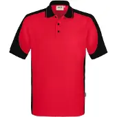 Hakro Poloshirt Contrast #539 Gr. XL rot/schwarz