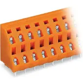 Wago 736-603 Doppelstock-Klemmenleiste für Leiterplatten 0,08-2,5 qmm orange