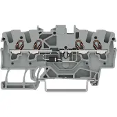 Wago 2001-1411/1000-410 Bauelementklemme,4 Leiter,mit Diode 1N4007,grau 200114111000410 - 100 Stück