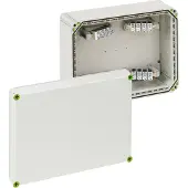 Spelsberg 49047001 Abzweigkasten, Schutzart IP65, max. Leiterquerschnitt 702, Schlagfestigkeit IK08, Schutzklasse II, Bemessungsisolationsspannung