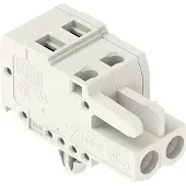 Wago 721-108/008-000/037-000 1-Leiter-Federleiste,CAGE CLAMP,2,5 mm2,lichtgrau 721108008000037000 - 50 Stück