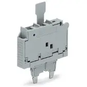 Wago 2006-911/1000-542 Sicherungsstecker,mit Lasche,für G-Sicherungseinsatz 5 x 20 mm,grau 20069111000542 - 25 Stück