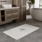 Wecon Home Badematte "Jasbeer", waschbar, rutschfest, strapazierfähig, pflegeleicht mit Linien Design
