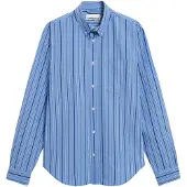Armedangels GAVRAA STRIPES | Hemd aus Bio-Baumwolle - blau (L)