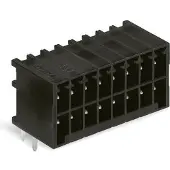 Wago 713-1435 THT-Stiftleiste, 2-reihig,Lötstift 0,8 x 0,8 mm,abgewinkelt,schwarz 7131435 - 20 Stück