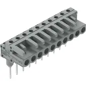 Wago 232-247/005-000 Federleiste für Reihenklemmen, Stifte 0, 6 x 1 mm, abgewinkelt, grau 232247005000 - 25 Stück