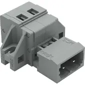 Wago 231-606/019-000 1-Leiter-Stiftleiste,CAGE CLAMP,2,5 mm2,grau 231606019000 - 50 Stück