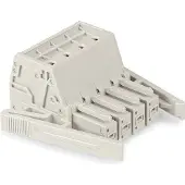 Wago 831-3104/037-000 1-Leiter-Federleiste,Push-in CAGE CLAMP,10 mm2,lichtgrau 8313104037000 - 12 Stück