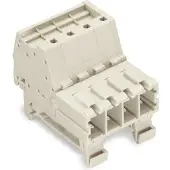 Wago 831-3207/007-9034 1-Leiter-Stiftleiste,Push-in CAGE CLAMP,10 mm2,lichtgrau 83132070079034 - 12 Stück