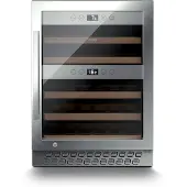 Caso Weinkühlschrank "772 WineChef Pro 40", Energieeffizienz: G, schwarz (silberfarben), B:59,5cm H:82,5cm T:57,5cm, Weinkühlschränke, Weinkühlschrank