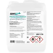 SEMYcare Flächendesinfektion, Gebrauchsfertiges, alkoholisches Desinfektionsmittel, 1 Kanister = 5 Liter