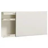 Hager LF6019109016 Leitungsführungskanal mit Trennwand PVC LF 60x190mm verkehrsweiß - 2 Meter
