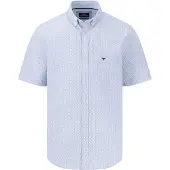 Fynch&Hatton Minimal Poplin Print Kurzarmhemd