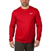 Milwaukee Funktions-Langarmshirt WWLS mit UV-Schutz Gr. L rot