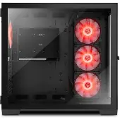 NOX Hummer Astra, Midi Tower, PC, Schwarz, ATX, ITX, micro ATX, Stahl, Gehärtetes Glas, Gaming