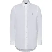Ralph Lauren für Herren. 710966294003 Maßgeschneidertes Leinenhemd weiß (M), Lässig, Langarm