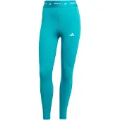 Adidas Trainingstights PERFORMANCE "TECHFIT 7/8-LEGGINGS", Damen, Gr. L, N-Gr, blau (pure teal, normal, gr.), Obermaterial: 73% Polyester, 27% Elasthan, 7/8-Länge, Hosen Trainingstights