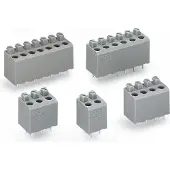 Wago 735-306 Leiterplattenklemme, Drücker, 1, 5 mm2, grau 735306 - 40 Stück