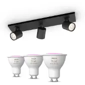 Philips Hue Myliving Runner Spot 3er-pack + Gu10-fähige Lampen