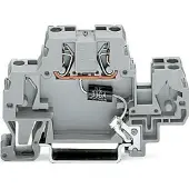 Wago 870-523/281-589 Bauelementklemme,Doppelstock,mit Suppressordiode,grau 870523281589 - 25 Stück
