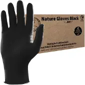 Ampri Nature Gloves Nitrilhandschuhe schwarz Gr. S
