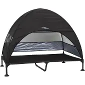 vidaXL Hochgelegtes Hundebett 127 x 81 x 108 cm Stoff und Stahl