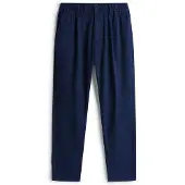 Tommy Hilfiger Stoffhose TOMMY JEANS "TJM ISAAC LIGHT COTTON PANTS", Herren, Gr. 31, Länge 34, blau (schwarz night navy), Web, Obermaterial: 100% Baumwolle, regular fit lang, Hosen Stoffhose, Mit Gürtelschlaufen