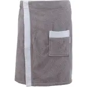 Carl Ross Kilt "80200" Gr. 55, weiß (platin, weiß), 55/140, Frottier, Hausmäntel, Kilt
