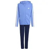 Adidas Trainingsanzug SPORTSWEAR "ESSENTIALS KIDS", Kinder, Gr. 164, blau (blau fusion, weiß), Obermaterial: 52% Baumwolle, 48% Polyester, Sportanzüge Trainingsanzug