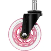 Deltaco Gaming GAM-157-P, Nachlaufrad, Pink, Gummi, 75 mm, 24 mm, 116 mm