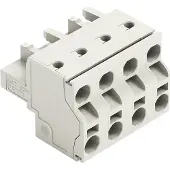 Wago 721-2204/026-000 2-Leiter-Federleiste,Push-in CAGE CLAMP,2,5 mm2,lichtgrau 7212204026000 - 50 Stück