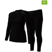 Halti Neva Merino Base Layer set Women's black (P99) 46