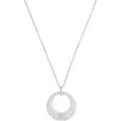 JOOP! Kette mit Anhänger JOOP "Kornblume", bunt (silberfarben, weiß), Halsketten, Damen, Silber 925 (Sterlingsilber), L: 75, Kette mit Anhänger, mit Zirkonia (synth.)