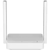 Keenetic Carrier (KN-1721) AC1200 Mesh-WLAN-5-Router mit einem 3-Port-Smart-Switch und USB-Port, Wi-Fi 5 (802.11ac), Dual-Band (2,4 GHz/5 GHz), Ethernet/LAN, Grau, Weiß, Tabletop-Router