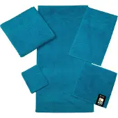 Ross Waschhandschuh "Cashmere feeling", blau (petrol), B:16cm L:22cm, Frottier, Baumwolle, Handtücher, Waschhandschuh, mit Wellen-Bordüre