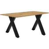 Mäusbacher Schreibtisch MÄUSBACHER "Mio", braun (asteiche), B:120cm H:75cm T:70cm, Tische, Schreibtisch