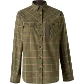 Pinewood Wolf Women Shirt green/terracotta (704) XL