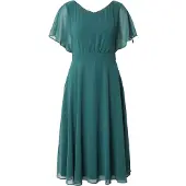 Vera Mont Cocktailkleid "Cocktailkleid kurzarm", Damen, Gr. 36, EURO, grün (schwarz emerald), 100% Polyester PES., Kleider Cocktailkleid
